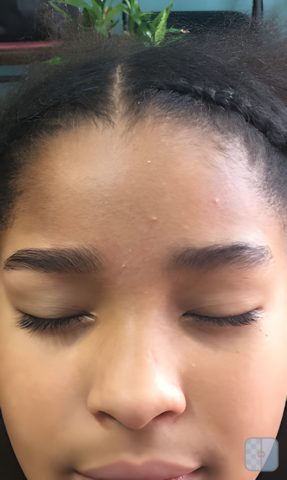 Threading result — full brow shape